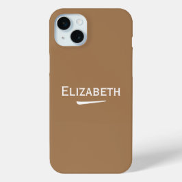 Name Personalisiert Light Brown Case-Mate iPhone Hülle