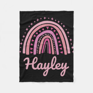 Name Personalisiert Lustig Frauen Rosa Regenbogen Fleecedecke