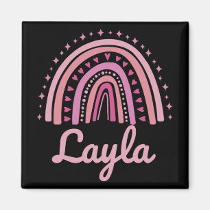 Name Personalisiert Lustig Frauen Rosa Regenbogen Magnet