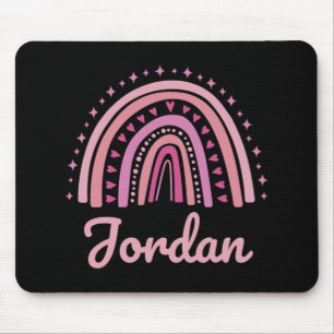 Name Personalisiert Lustig Frauen Rosa Regenbogen  Mousepad