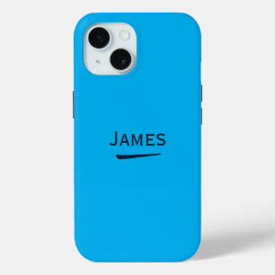 Name Personalisiert Medium Sky Blue Case-Mate iPhone Hülle