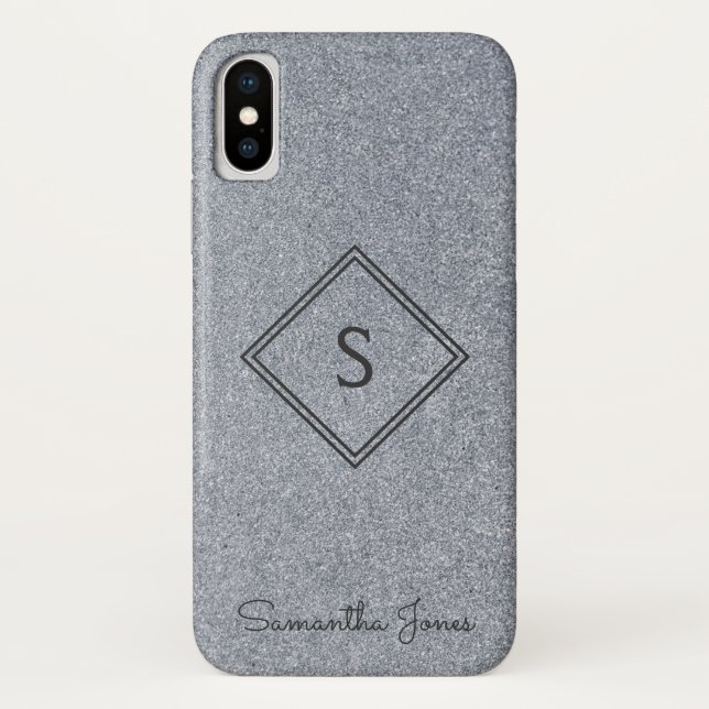 Name Personalisiert Moderner Eleganter Glitzer hin Case-Mate iPhone Hülle (Rückseite)