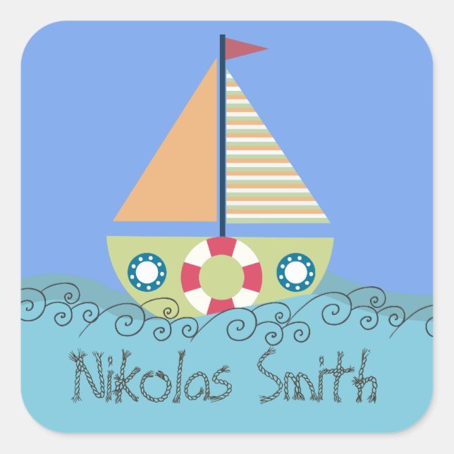 Name Personalisiert Name Etikett Aufkleber (Vorderseite)