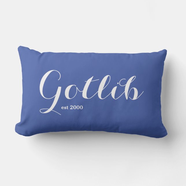 Name Personalisiert Pillow Lendenkissen (Vorderseite)