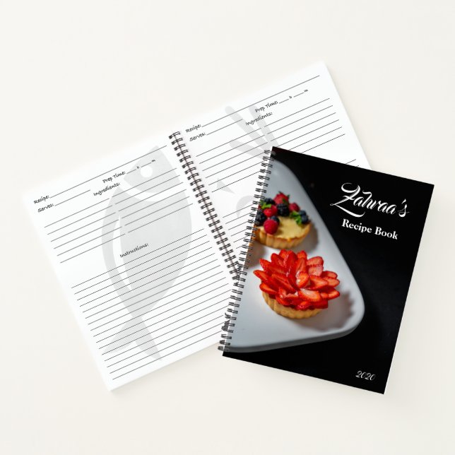 Name Personalisiertes Rezept Buch (Innenseite)