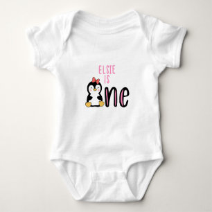 Name Pinguin Niedlich Baby Strampler