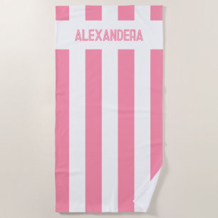 Name Pink Bachelorette Bridesmaid Strandtuch