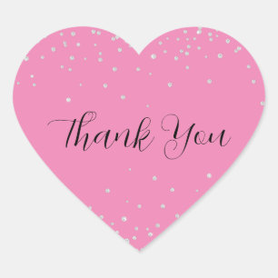 Name Pink Diamonds Herz-Aufkleber