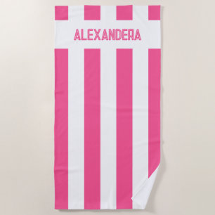 Name Pink Pool Junggeselinnen-Abschied Strandtuch