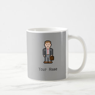 Name-Pixel-Beruf Kaffeetasse