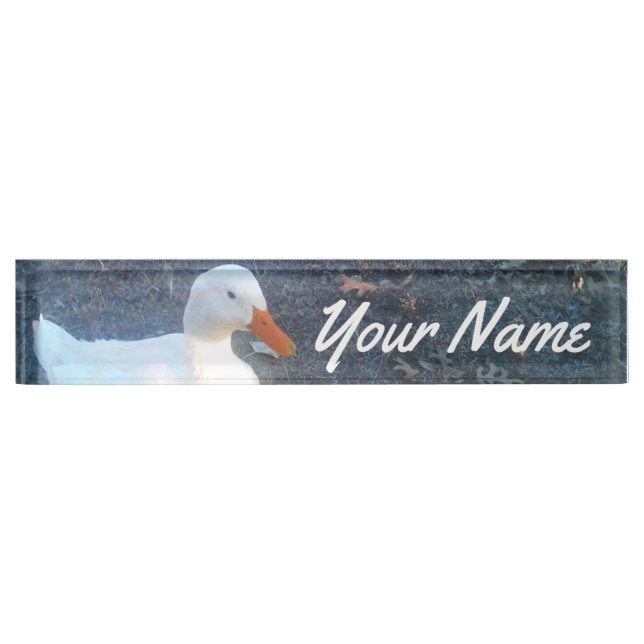 Name Plakat der Ente Namensplakette (Vorderseite)