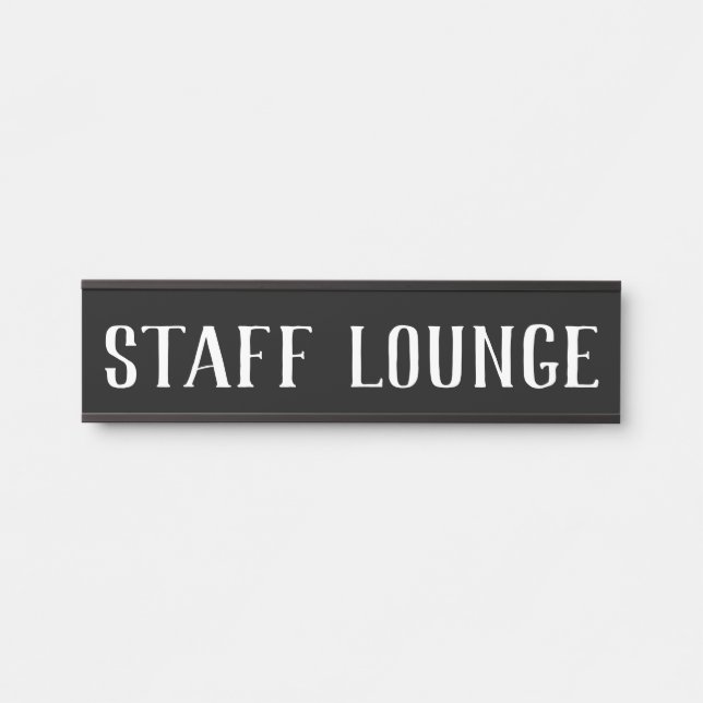 Name Plakate für die Personallounge Türschild (Vorderseite )
