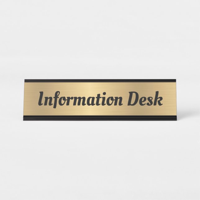 Name Plakatzeichen Schreibtischnamensplakette (Vorderseite )