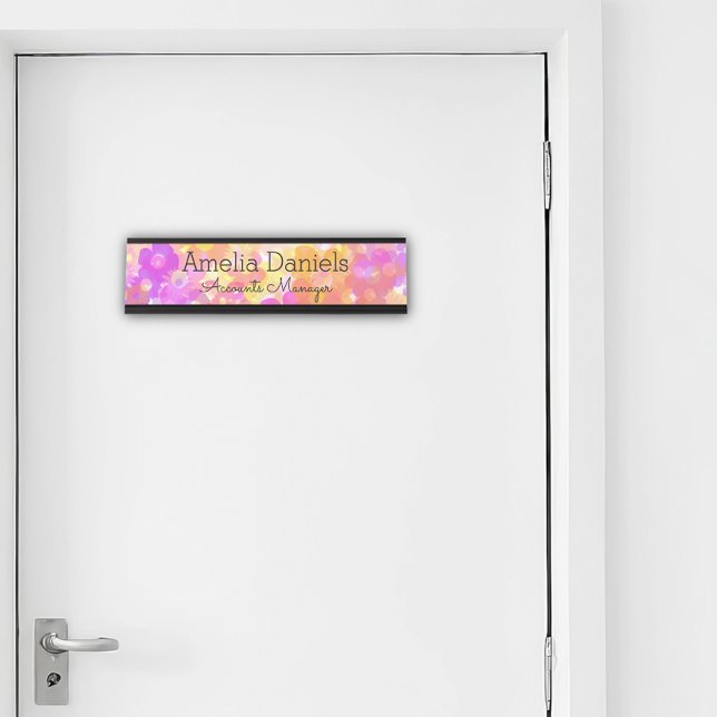 Name Plakette für die Summer Blume Schreibtischnamensplakette (Von Creator hochgeladen)