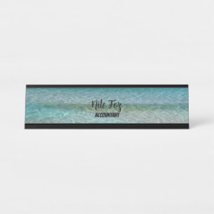 Name Plate für den "Nature Sea Water Wave Accounta Schreibtischnamensplakette