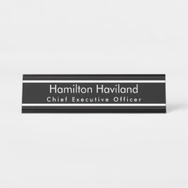 Name Plate für Schreibtisch oder Wall HAMbyWG Schreibtischnamensplakette