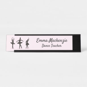 Name Plate Station für Ballet Dancer Schreibtischnamensplakette