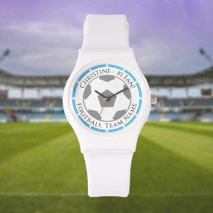 Name plus Name des Football-Teams Überwachung Armbanduhr