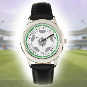 Name plus Name des Football-Teams Überwachung Armbanduhr