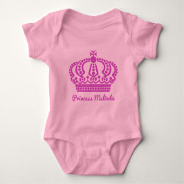 Name-"Prinzessin" Kleidung Baby Strampler