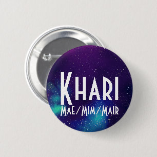 Name ___ + Pronomen Anpassbare Galaxie Button