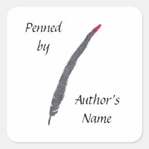 Name Quill Pen Author Stickers