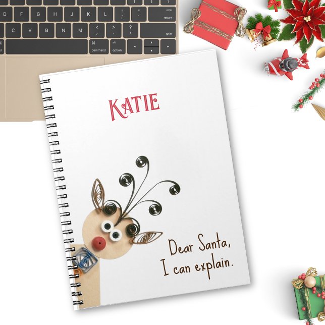 Name: Quill Reindeer Peeking Holiday Planner Notizblock (Von Creator hochgeladen)