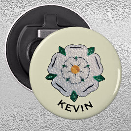 Name: Quill Yorkshire White Rose Magnet Flaschenöffner
