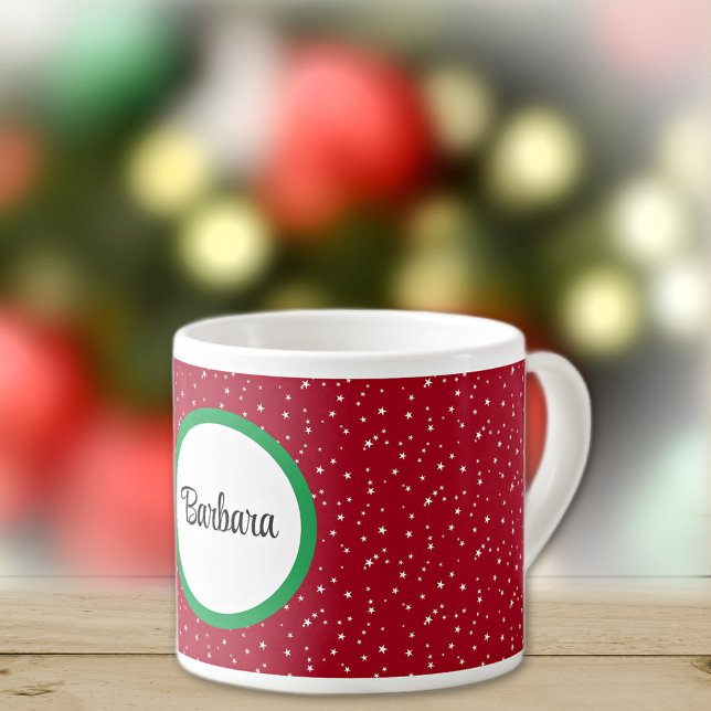 Name: Red & White Stars 6oz Espresso Cup Espressotasse (Von Creator hochgeladen)