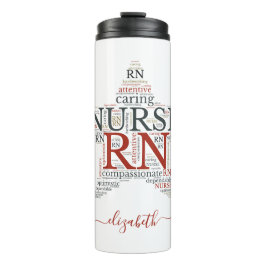 Name Registriert Krankenschwester RN Star Thermal  Thermosbecher