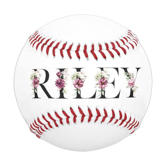 Name: Riley. Ich heiße Riley. Baseball (Vorderseite)