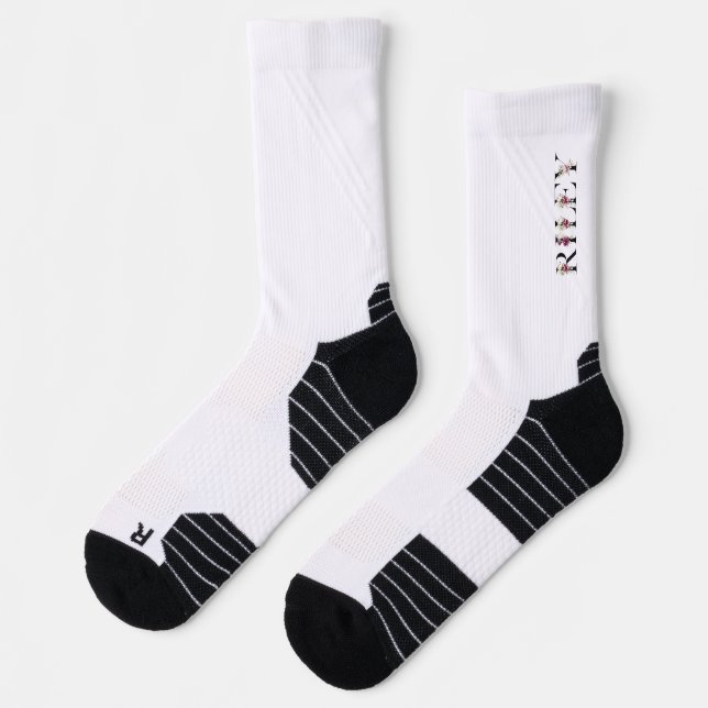 Name: Riley. Ich heiße Riley. Socken (Links)