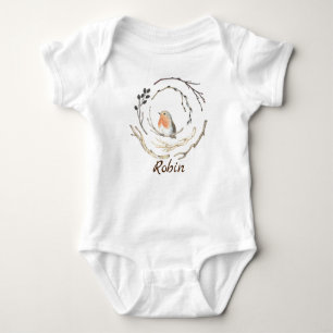 Name Robin Sparrow Bird Birds Baby Custom Shirt