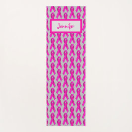 Name Rosa Ribbon Brustkrebs Sensibilisierung für Yogamatte