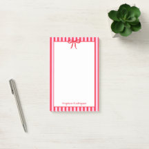 Name rote Streifen Schleife trendy elegant stilvol