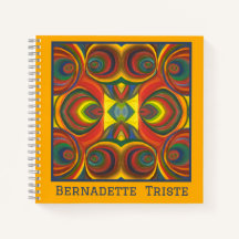 Name Rotes Gelbes Orange Inspiriertes Muster hinzu