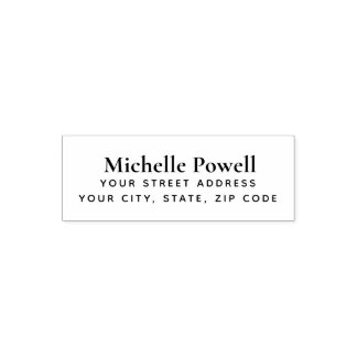 Name Rücksendeadresse Self Inking Serif Schriftart Permastempel
