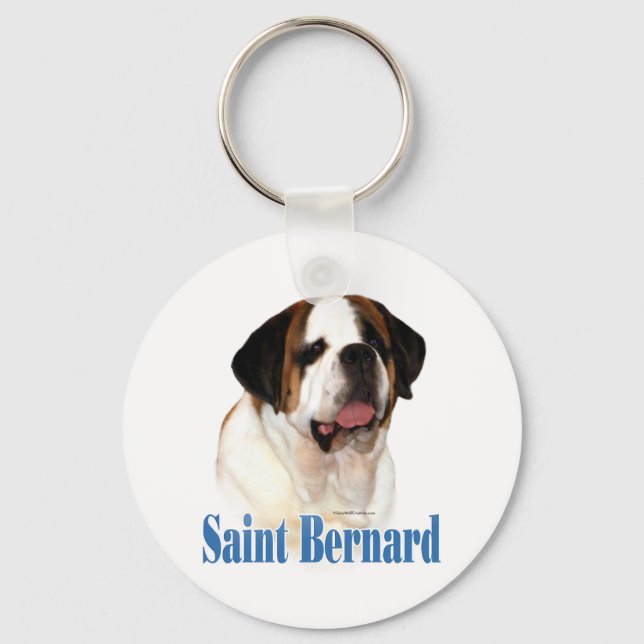 Name Saint Bernard Schlüsselanhänger (Vorderseite)
