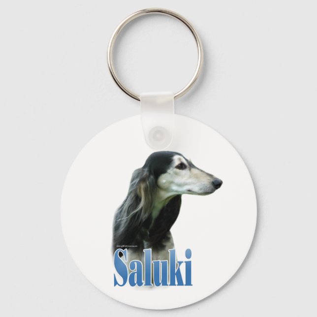 Name Saluki Schlüsselanhänger (Vorderseite)