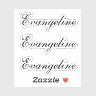 Name Script Aufkleber