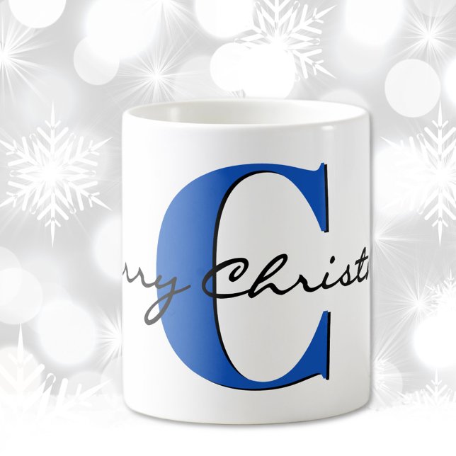 Name, September Sapphire Blue | Frohe Weihnachten Kaffeetasse (Von Creator hochgeladen)