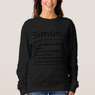 Name Simon Bedeutung Definition Boy Personalisiert Sweatshirt