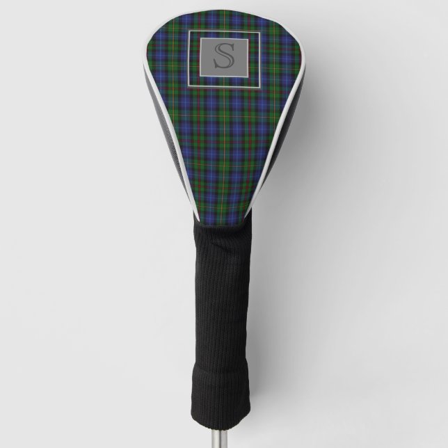 Name SMITH TARTAN Monogramm Buchstaben S Geschenke Golf Headcover (Vorderseite)