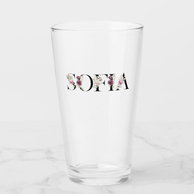 Name Sofia. Glas (Vorderseite)