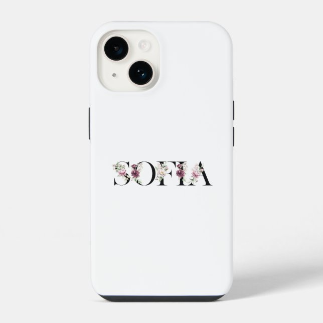 Name Sofia. iPhone Hülle (Rückseite)