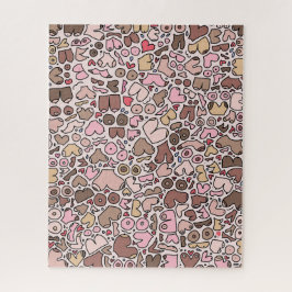 Name Spaß neutrales Brustmuster Puzzle