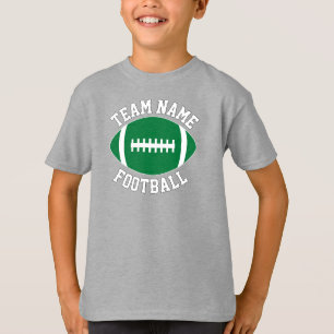 Name, Spieler und Anzahl der grünen Fußballmannsch T-Shirt