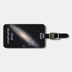 Name, Spiralgalaxie Weltraumbild Gepäckanhänger