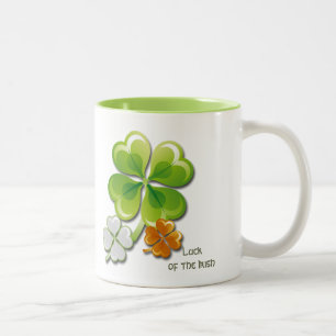 Name-St Patrick Tagesgeschenk-Tassen Zweifarbige Tasse
