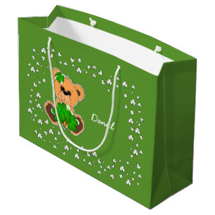 Name-St Patrick Tageskundenspezifische Große Geschenktüte